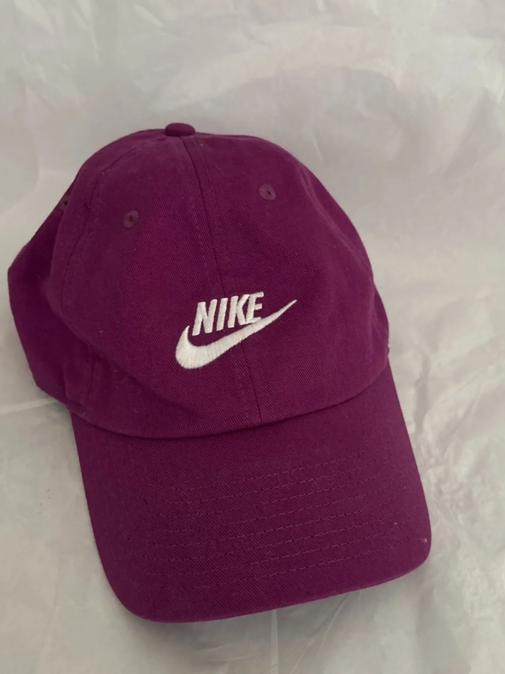 Nike Women's Plum Baseball Cap with White Swoosh